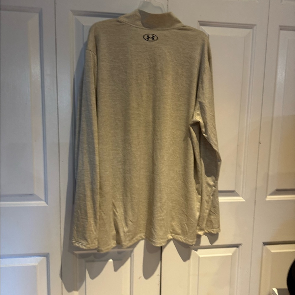 Under Armour Beige Quarter-Zip Pullover-XL - Picture 4 of 5